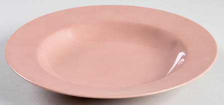 Total Color Dusty Rose (Round) Rim Soup Bowl
