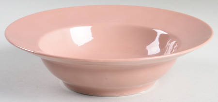 Total Color Dusty Rose (Round) Rim Soup Bowl