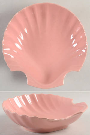 Total Color Coral Peach (Round) 7" Shell Shaped Dish