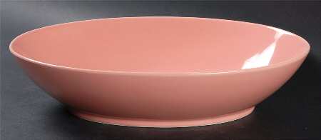Total Color Coral Peach (Round) 10" Oval Vegetable Bowl