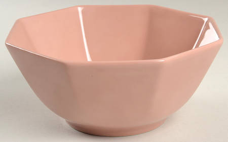 Total Color Dusty Rose (Octagonal) 7" Octagonal Vegetable Bowl