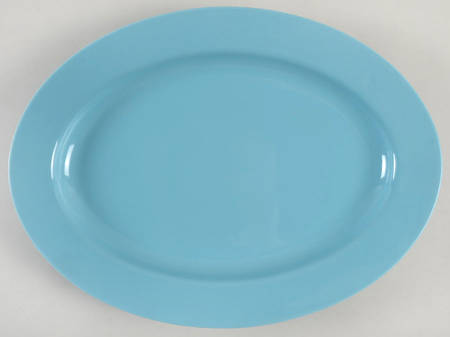 Total Color Spectrum Aqua (Round) 14" Oval Serving Platter