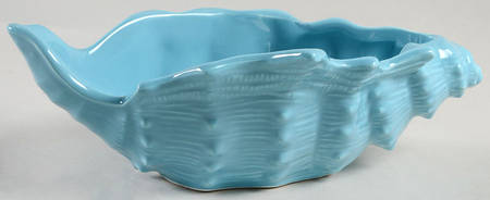 Total Color Spectrum Aqua (Round) 8" Shell Shaped Bowl