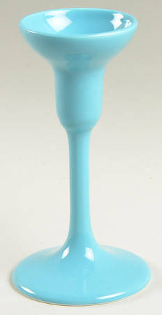 Total Color Spectrum Aqua (Round) 6" Candlestick