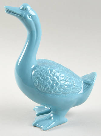 Total Color Spectrum Aqua (Round) Duck Figurine