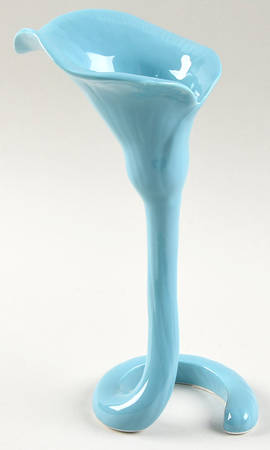 Total Color Spectrum Aqua (Round) Figural Candlestick