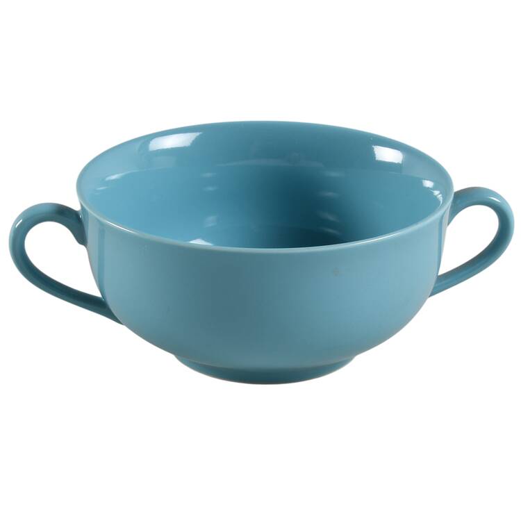Total Color Spectrum Aqua (Round) Flat Cream Soup Bowl