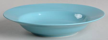 Total Color Spectrum Aqua (Round) Large Rim Soup Bowl