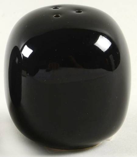Total Color Spectrum Black (Round) Pepper Shaker