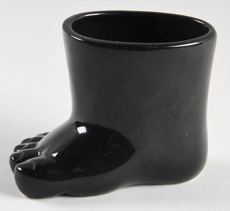 Total Color Spectrum Black (Round) 2" Foot Vase