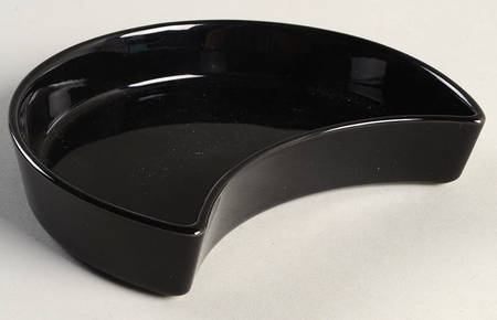 Total Color Spectrum Black (Round) Tray for 6 Pc Hors d'Oeuvre Set