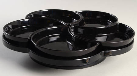 Total Color Spectrum Black (Round) (6 Pc) Hors d'Oeuvre Set