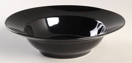 Total Color Spectrum Black (Round) Rim Soup Bowl