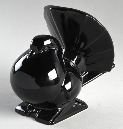 Total Color Spectrum Black (Round) Figural China Bookend