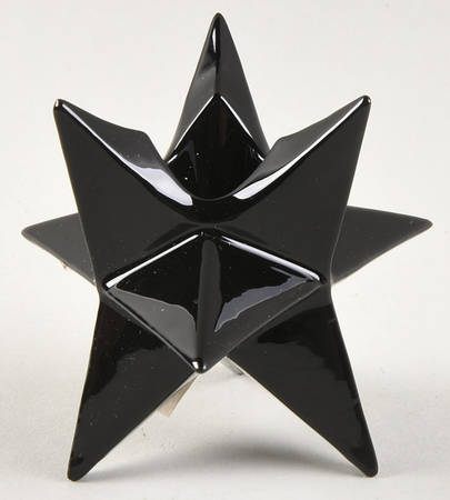 Total Color Spectrum Black (Round) Figural Candlestick