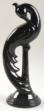 Total Color Spectrum Black (Round) Bird Figurine