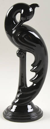 Total Color Spectrum Black (Round) Bird Figurine
