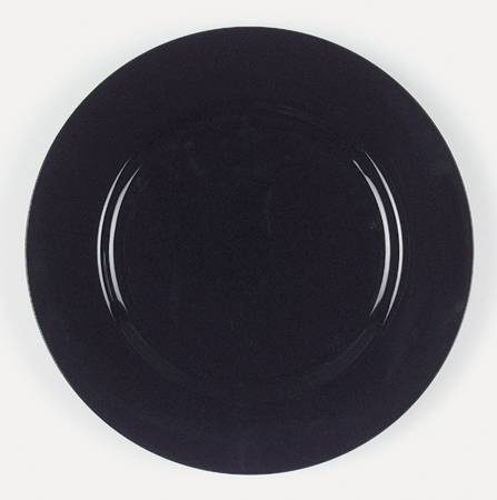 Total Color Spectrum Black (Round) Salad Plate
