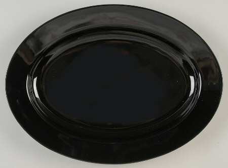 Total Color Spectrum Black (Round) 14" Oval Serving Platter