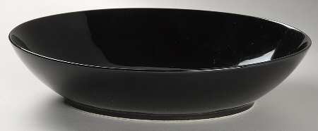 Total Color Spectrum Black (Round) 10" Oval Vegetable Bowl