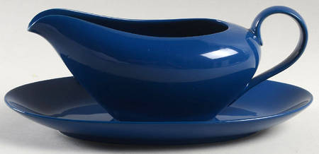 Total Color Spectrum Cobalt Blue (Round) Gravy Boat & Underplate/Relish