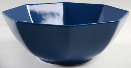 Total Color Spectrum Cobalt Blue (Round) 8" Octagonal Vegetable Bowl