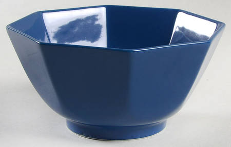 Total Color Spectrum Cobalt Blue (Round) 5" Octagonal Vegetable Bowl