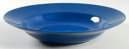 Total Color Spectrum Cobalt Blue (Round) Large Rim Soup Bowl