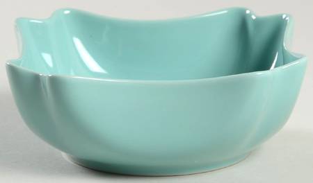 Total Color Spectrum Turquoise (Round) Scalloped Soup/Cereal Bowl