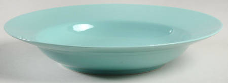 Total Color Spectrum Turquoise (Round) Large Rim Soup Bowl