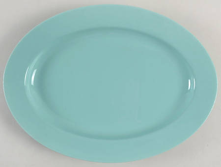 Total Color Spectrum Turquoise (Round) 14" Oval Serving Platter
