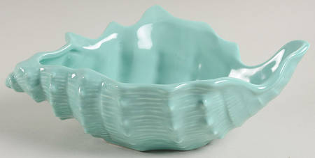 Total Color Spectrum Turquoise (Round) Shell Shaped Bowl