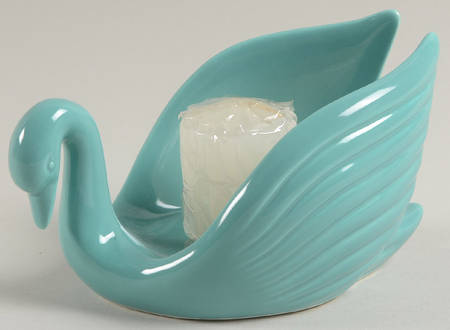 Total Color Spectrum Turquoise (Round) Figural Votive Candleholder