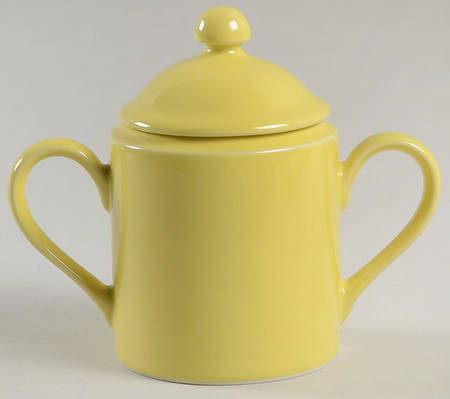 Total Color Spectrum Yellow (Round) Sugar Bowl & Lid