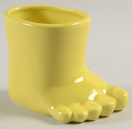 Total Color Spectrum Yellow (Round) 2" Foot Vase