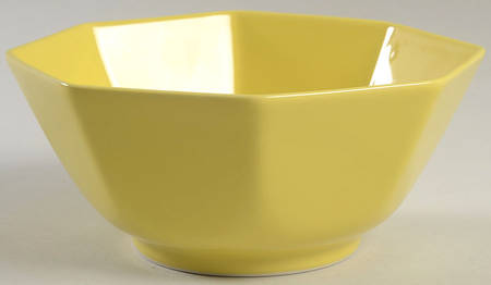 Total Color Spectrum Yellow (Octagonal) 7" Octagonal Vegetable Bowl