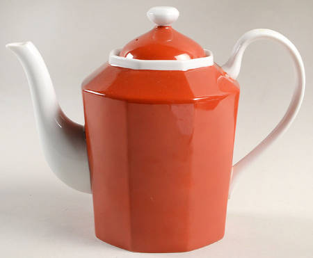 Total Color Terracotta (Octagonal) Teapot & Lid