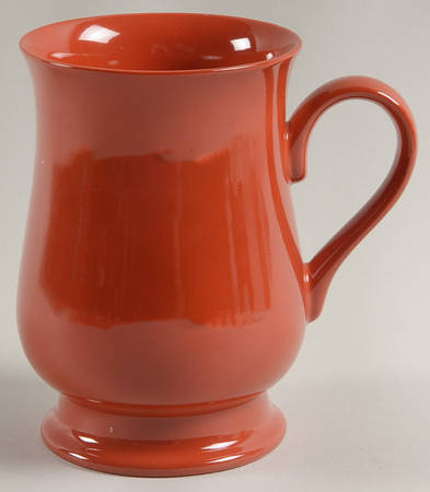 Total Color Terra Cotta (Round, Smooth) Footed Mug
