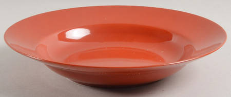 Total Color Terra Cotta (Round, Smooth) Large Rim Soup Bowl