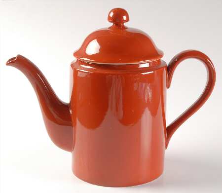 Total Color Terra Cotta (Round, Smooth) Coffee Pot & Lid by Fitz & Floyd