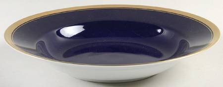 Trianon Bleu Large Rim Soup Bowl