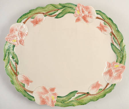 Tulip Garden 15" Oval Serving Platter