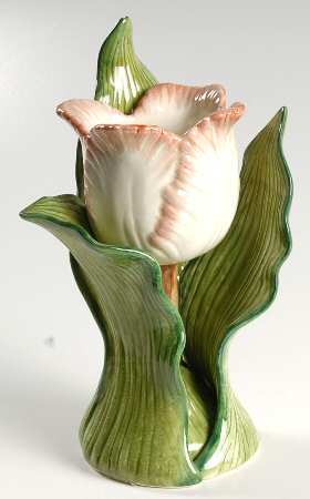 Tulip Garden Single Light Candlestick