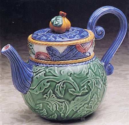 Tuscany Majolica Teapot & Lid