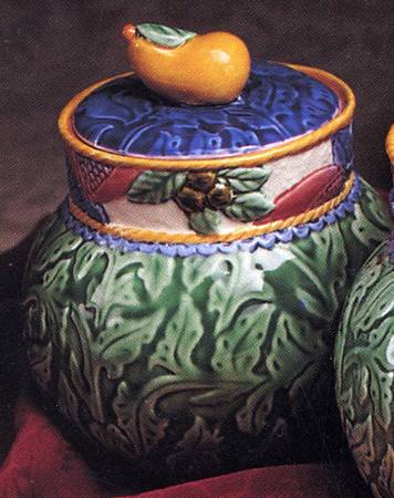 Tuscany Majolica Medium Canister & Lid