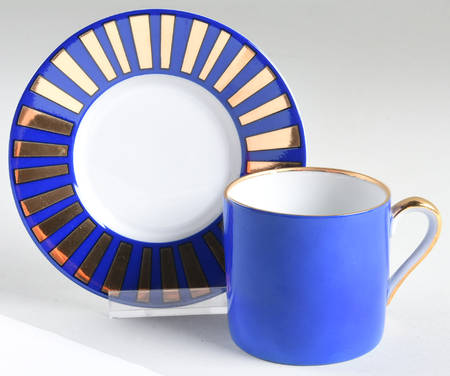 Tutankhamun Flat Demitasse Cup & Saucer Set