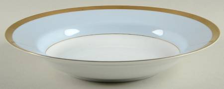 Versailles Bleu Large Rim Soup Bowl