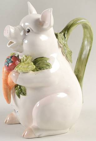 Vegetable Garden Figural Pitcher