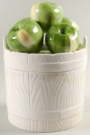 Vegetable Garden Medium Figural Canister & Lid