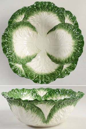 Vegetable Garden 11" Large Salad Serving Bowl